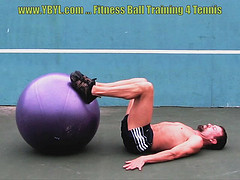 Stability Ball Power – 2 Great Exercises To Build Strong Glutes And Hamstrings!